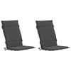 2 Piece High Back Chair Cushion Set GEMERT 2 Pcs 100percent Polyester