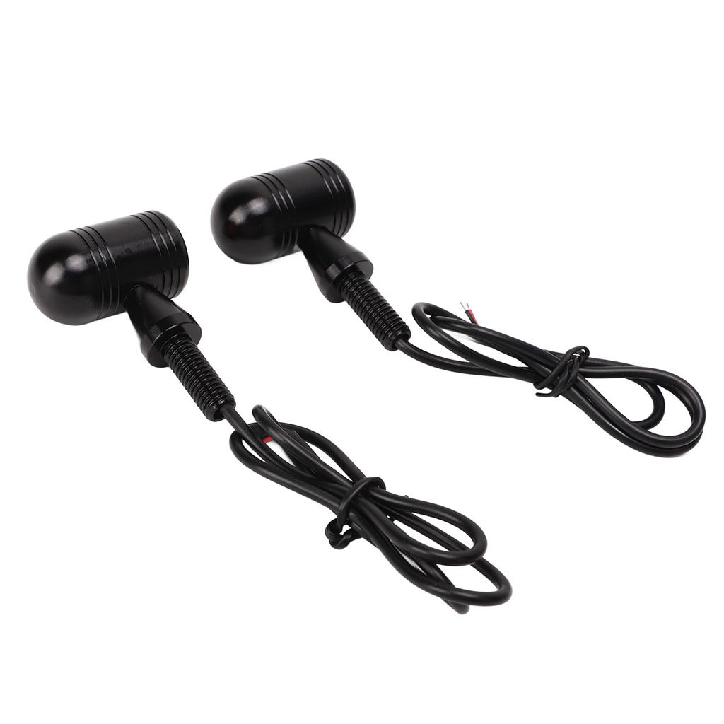 Front Rear Turn Signal Lights LED Indicators Amber Yellow DC 12V Universal for Scooter Sports Motorcycle Type 2