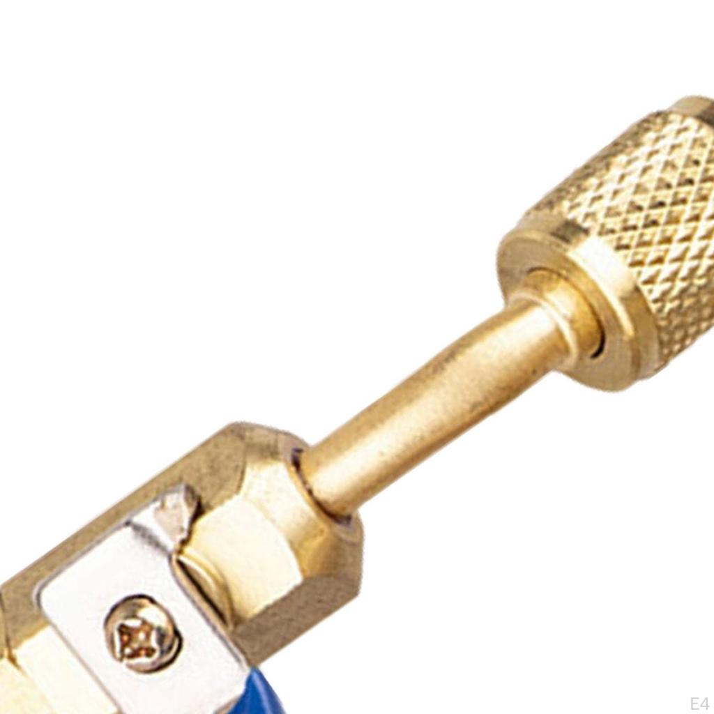 Air Conditioner 1/4 Male Safety Adapter Liquid Valve Connector Filling