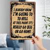 Metal Wall Art Poster, Retro Vintage for Home Bar Cafe