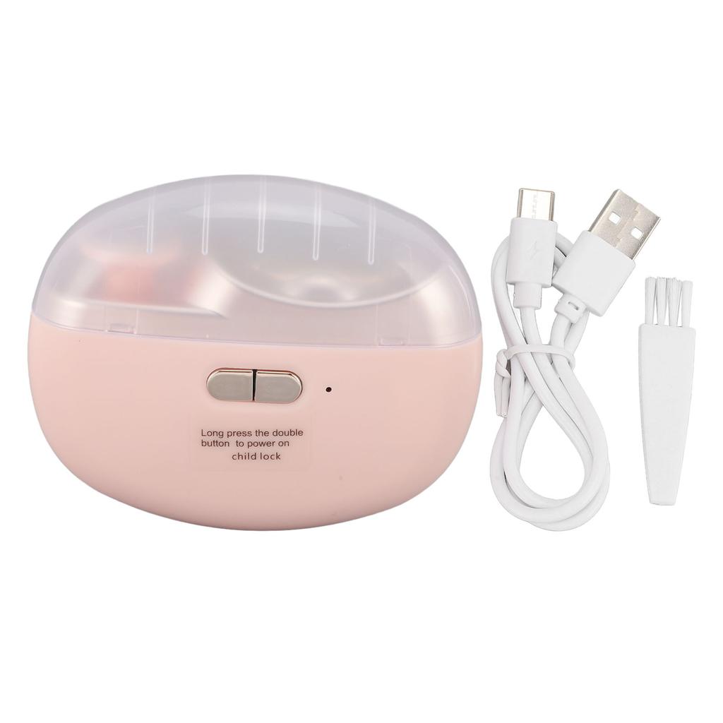 Elektrischer Nagelknipser mit Nagelfeile, tragbar, leise, 2 Geschwindigkeiten, automatischer Nageltrimmer für Kinder und Erwachsene S