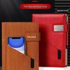 Multifunctional Red Business Notepad with Ins Style for Meetings & Daily Records