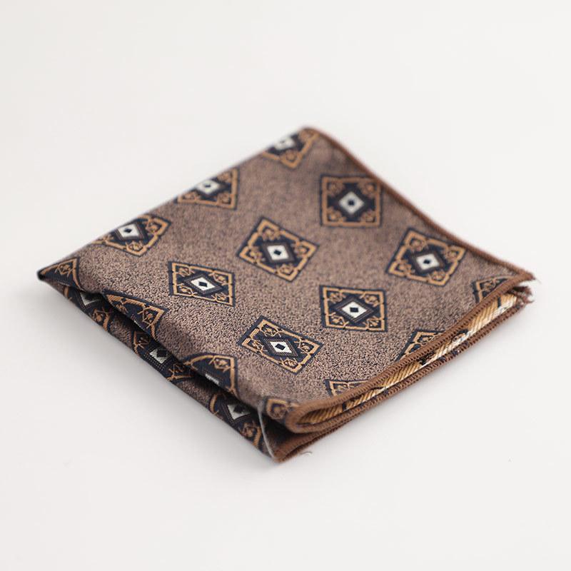 Coffee Can Be Matched with Maillard Suit Pocket Towel Men's Accessories Square Towel Handkerchief Alone 24*24cm
