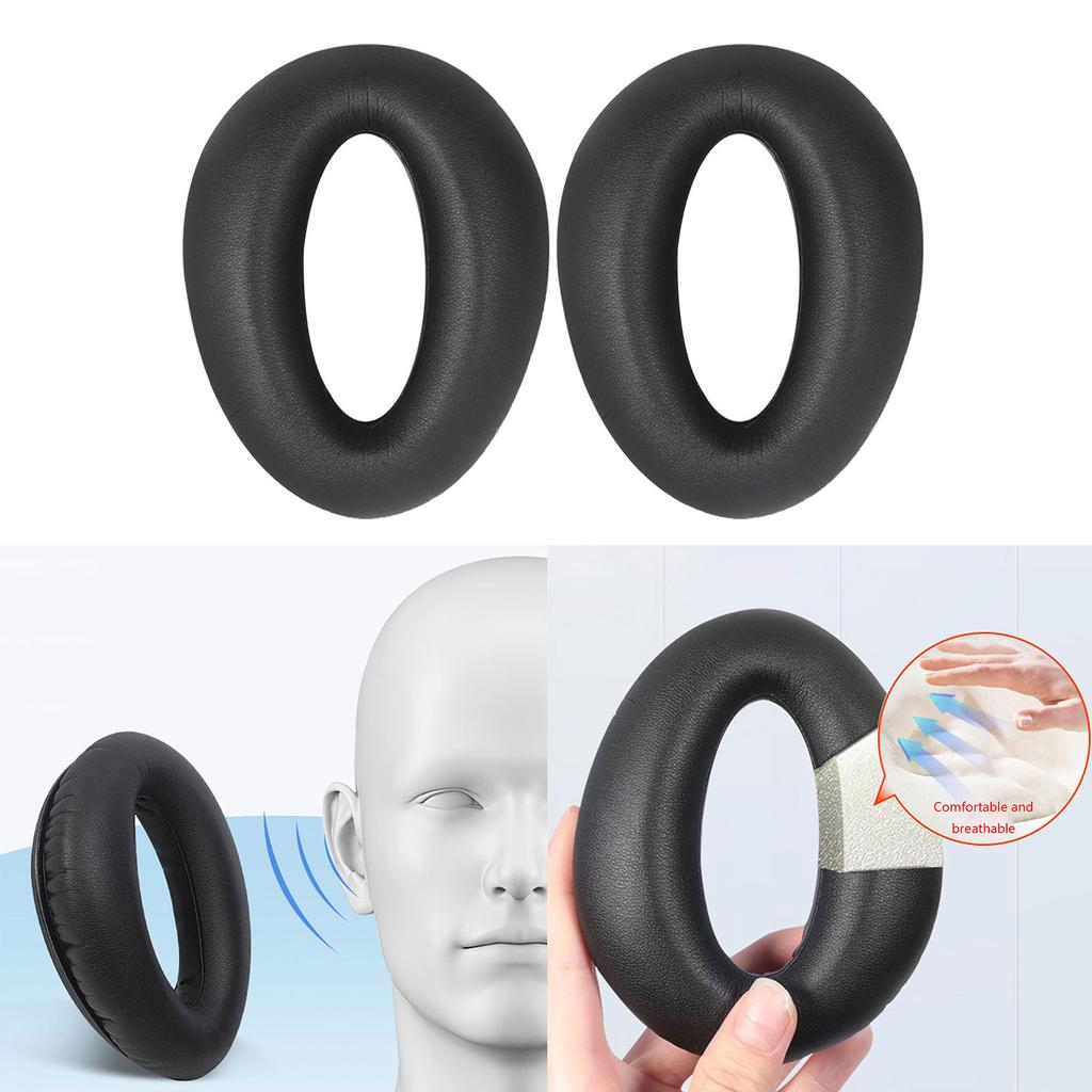 1 Pair Replacement Ear Pads Ear Cushions Ear Cups Ear Cover Repair Parts for ANR Aviation Headset Headband Cushion