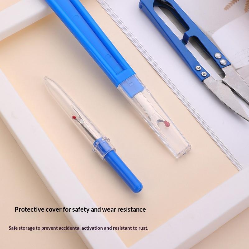 1Set Blue Sewing Ripper Kit With Thread Ripper Seam Ripper And Scissors For Removing Stitches
