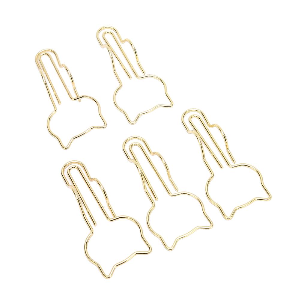 Pen Clips Multipurpose Cute Cat Shape Electroplating Metal Pen Holders for Notebook Journals Clipboa