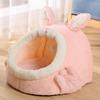 Cat Cave Bed Hideout Sleeping Non-Slip Comfortable Cozy Warm Soft Thick Cushion for Small