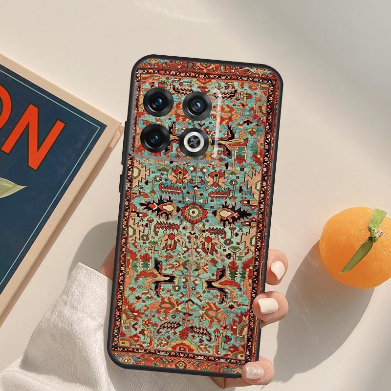 Persian Carpet Floral Pattern Case For OnePlus 13R 12R 10R 13T 10T 11 12 13 15 OnePlus Nord 5 CE 2 3 4 Lite N20 N30 Cover