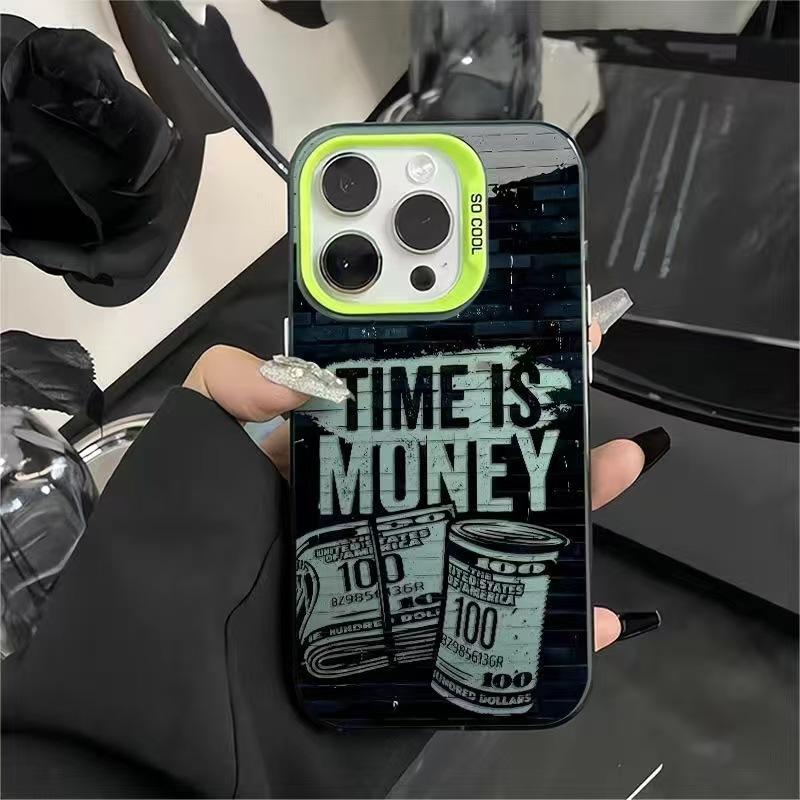 American Dollar Pattern Anti Drop Matte Hard Protective Phone Case For Apple Iphone