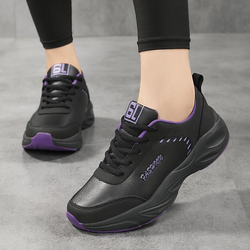 Fashion 2025 New Women Comfortab Non slip Designer Casual Sneakers Ladies Sport Jogging Shoe Fashion High Quality Leather Running Shoes