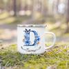 Personalisierte Tasse Floraler Initialen Name Tasse Individuelle Kaffee Heißschokolade Tassen Hochzeit Geburtstag Muttertag Weihnachten Geschenke für Sie