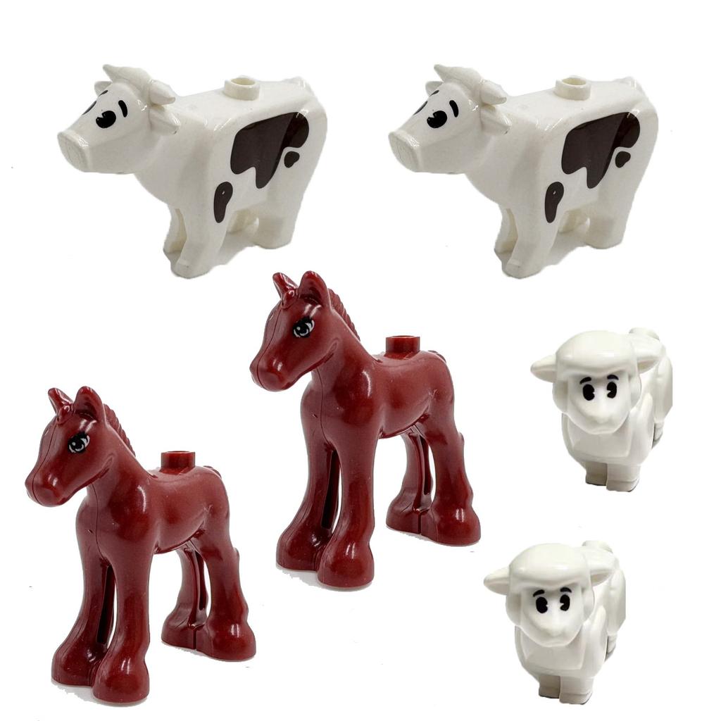 Afrikanische Wildtiere Bausteine Set Löwe Elefant Kamel Hirsch Wolf Giraffe Spielzeugmodell für Kinder Kreatives Kindergeschenk Stein S041