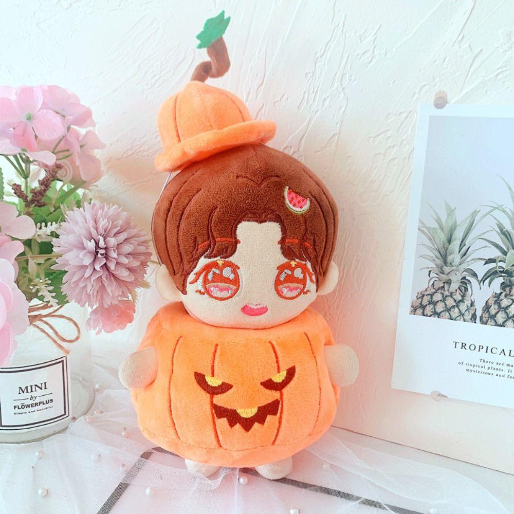 Dress Up Cotton Doll Halloween Suit Hat Plush Dolls Clothes  20cm Cotton Doll