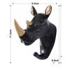 Colgador de Pared con Cabeza de Animal Perchero para Abrigos Gorras Gancho de Caballo Elefante