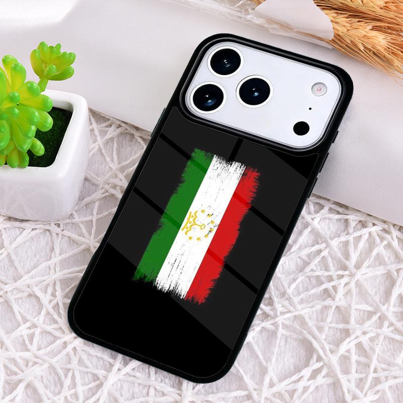 

Ударопрочный чехол для телефона с принтом флага Таджикистана для iPhone 17 Air 16e 15 11 12 14 13 Pro Max Чехол Coque iPhone 15 Pro