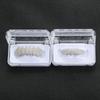 Exaggerated Trendy Hip Hop Fangs: Gold Zirconia Eight-Tooth Braces