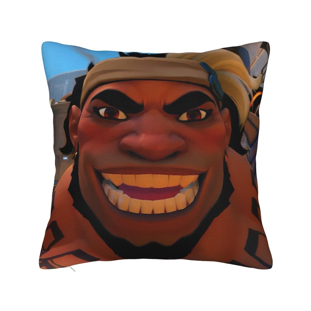 Funny Overwatch 2 Hero Pillow Cover Cute Funny Pillow Case For Sofa Home Decor Custom Cushion Cover Gift