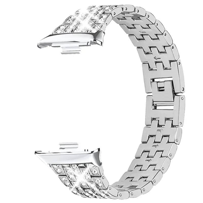 

Metal Strap for huawei band 11 Diamond link Bracelet for huawei band 11Pro Smart Watch Accessories for huawei band 11 Wristband For Huawei band 11