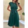 Rochie de petrecere fără mâneci de primăvară vară, linie A, modă pentru femei, elegantă, de vacanță, birou, rochii de damă, talie înaltă, lejeră, rochie lungă 24708
