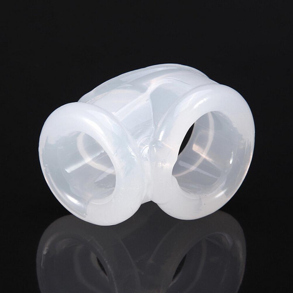 Elastic Scrotum Bondage Ring Penis Erection Ring Testis Cock Ball Stretcher Delayed Ejaculation Male Masturbation Sex Products