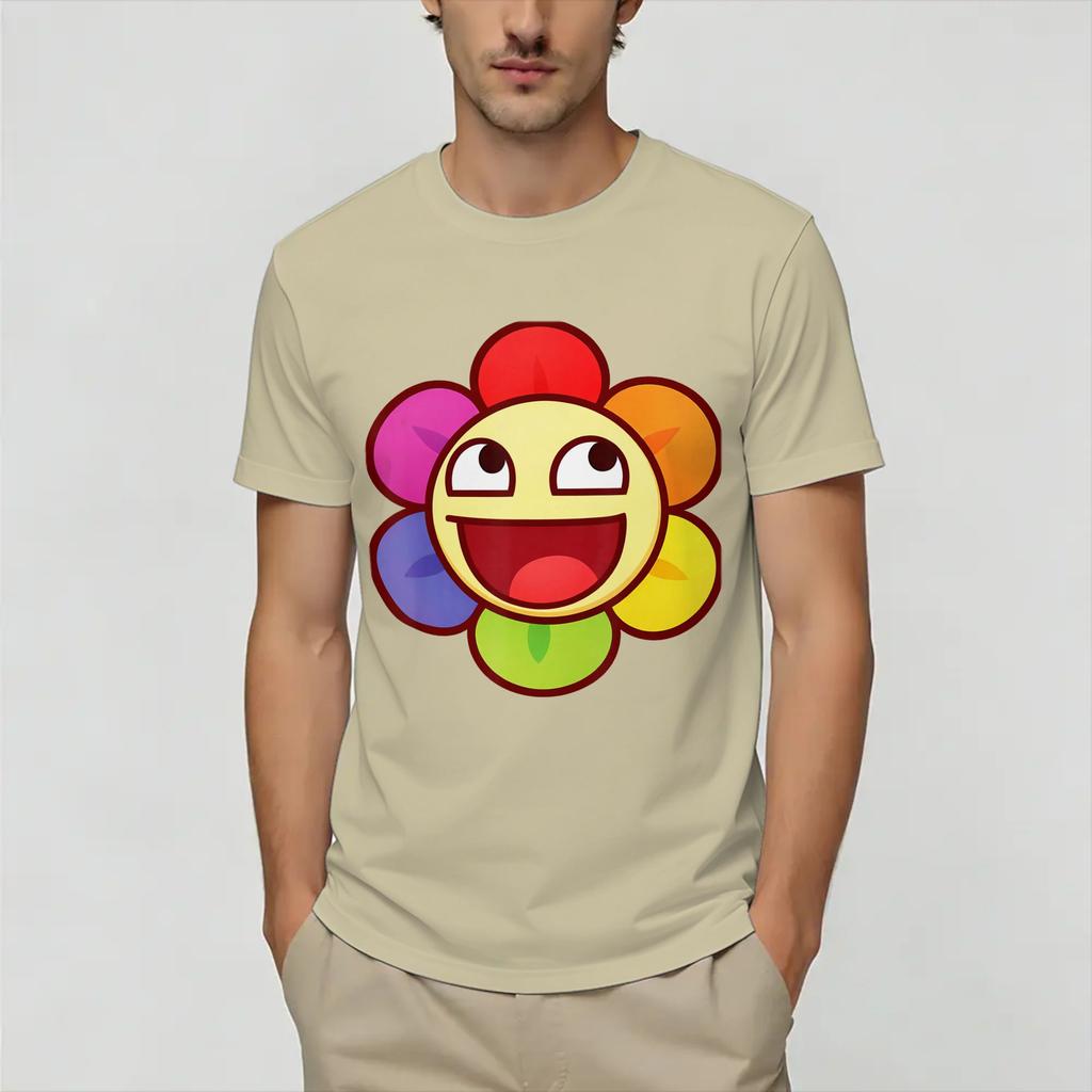 Epic Face Vampire TShirt Summer Hipster TShirts Unisex Cotton Comfortable Oversized Clothes Short Sleeve Y2K Retro Tshirt