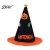 Cute Dark Style Holiday Headwear Halloween Pumpkin Hat for Kids Adults, Funny Plush Portable Washable Witch Party Costume, Cosplay, Stage Performances