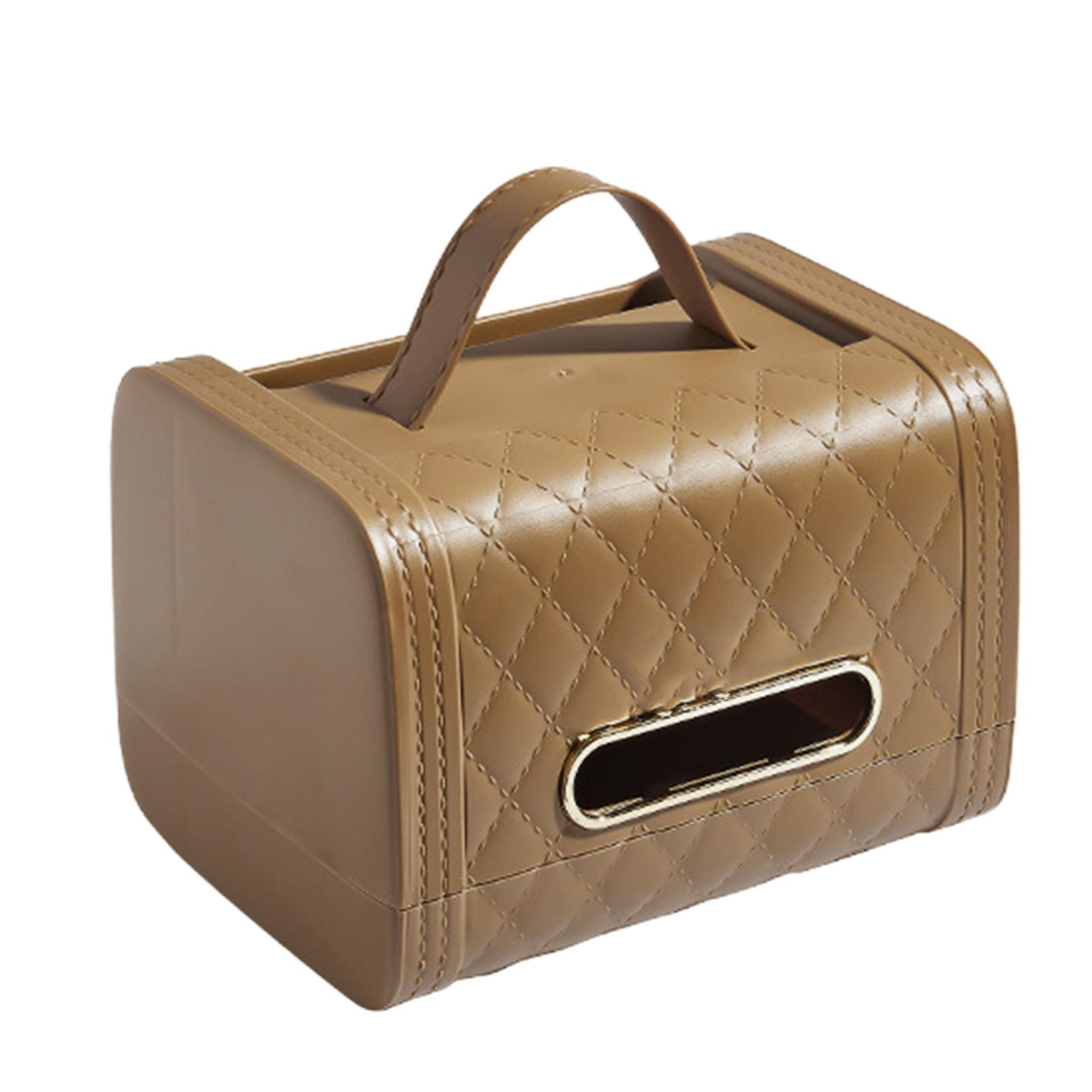 

Tissue Box In The Shape Of Bag With Storage Space For Living Room Office Desk хакі
