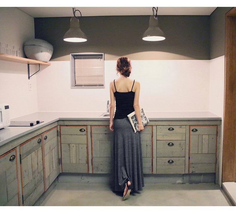 Modal Strappy A-Line Summer Skirt for Plus-Size Women