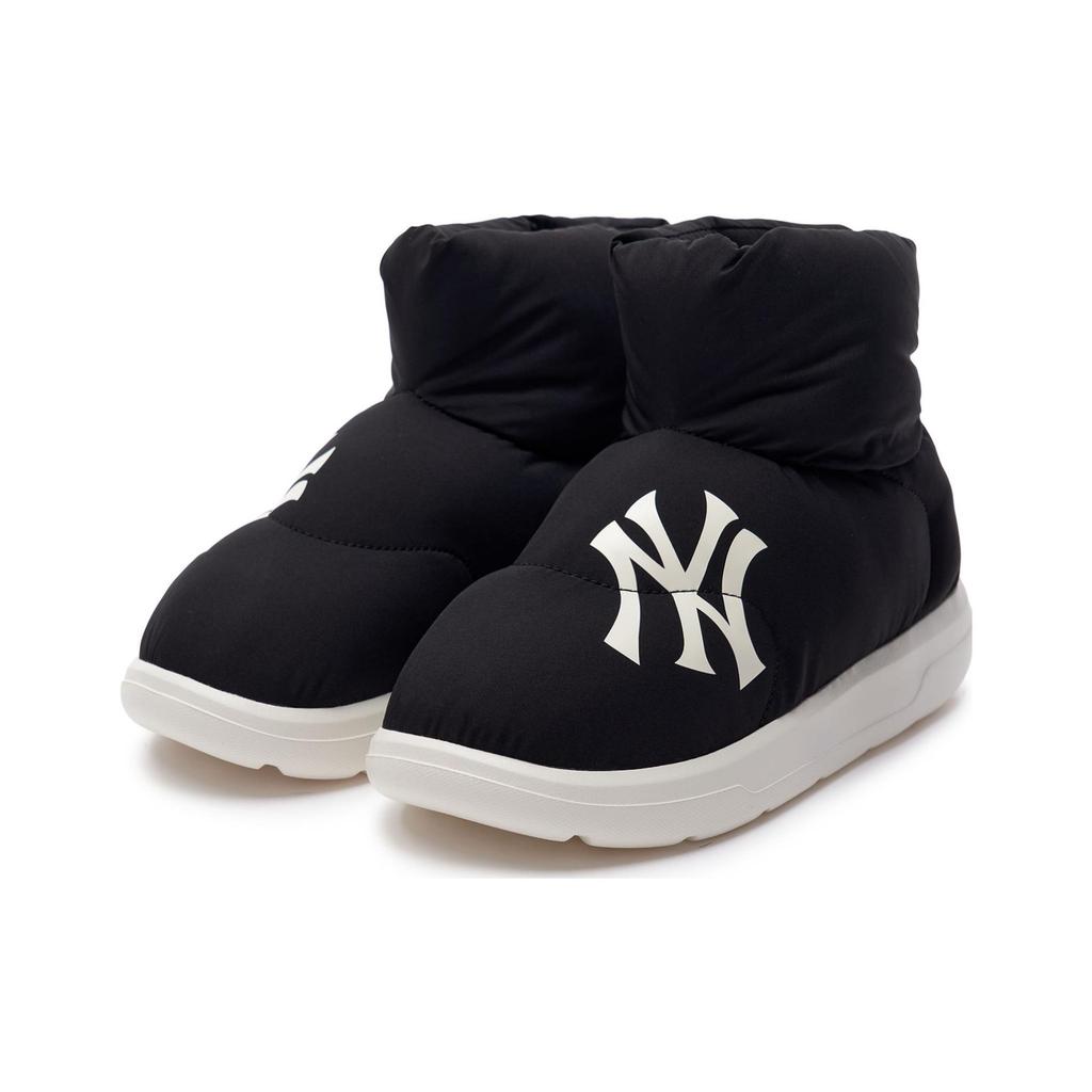 MLB Chunky Classic A Fleece Bouncer Warm Waterproof Fashion Versatile Comfortable Short Snow Boots Women Boots Black 3AWBBPB36-50BKS