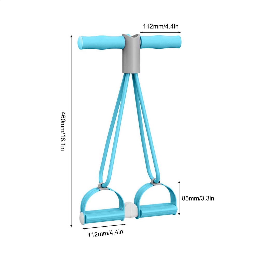 Pedal Puller Stretch Bands 4 Tube Tension Rope Workout Equipment Sit Up For Stretching Training Slimming Gym Abdomen Women Leg