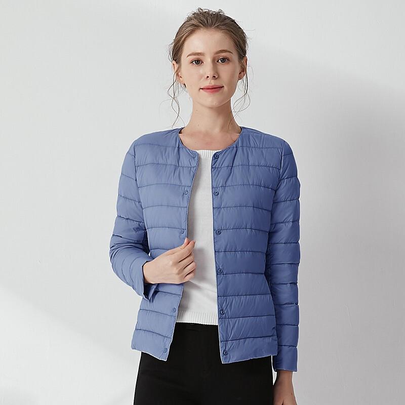 

G·TENNA NB-8902 Женская легкая пуховая куртка с круглым вырезом 3XL