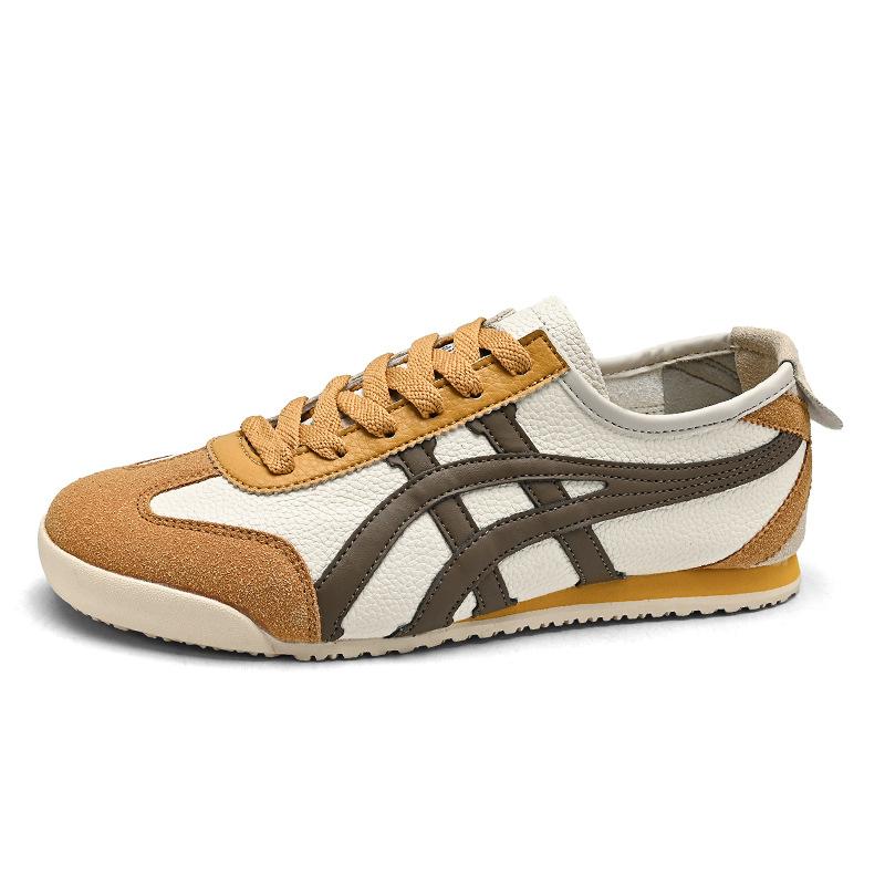 Classic Tiger Couple Forrest Gump Shoes Spring and Autumn Flat-bottomed Sports and Leisure Shoes Tide Lazy One Pedal Little White Shoes Board Shoes Me