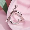 Fortschrittliche Französische Stil Kleiner Schal Schnalle Fauler Knoten Ring Neues Quadratisches Accessoire