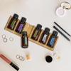 Scented Oil Organizer 6 Slots Wooden Oil Storage Shelf Tabletop Display Holder Oil Rack For Organizing Displaying Fragrance Oils