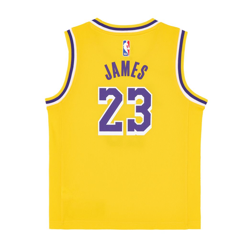 Nike Dri-Fit NBA Los Angeles Lakers LeBron James 23 Pullover Crew Neck Comfortable Kids Kids Tops 3Z2B3BZ6P-LAKJL