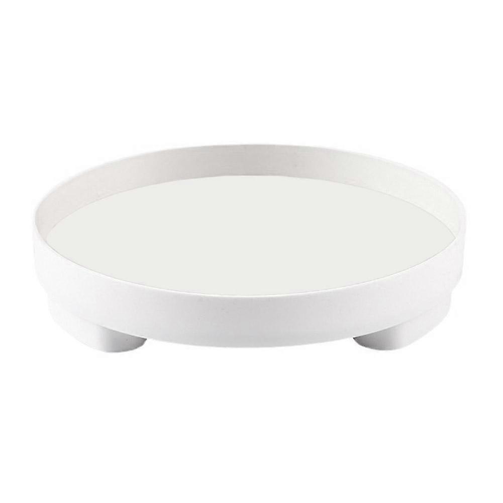 Desktop Storage Tray 23x4.5cm - ABS Round Design Cosmetic Organizer Nordic Style
