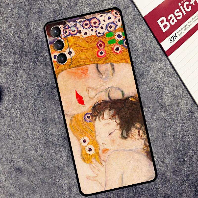 

Чехол-арт Густава Климта «Поцелуй» для Samsung Galaxy S24 S26 Ultra S10 S20 S21 S22 S23 Plus S25 FE S25 Ultra Чехол Coque Galaxy S21 FE