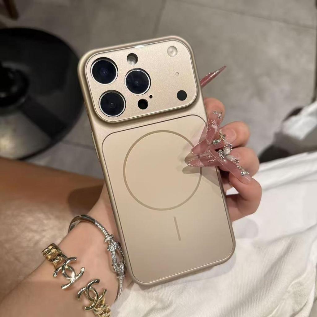 Magnetische Matte iPhone 17 Hülle mit Sturzsicheren Corning Glas Fenstern