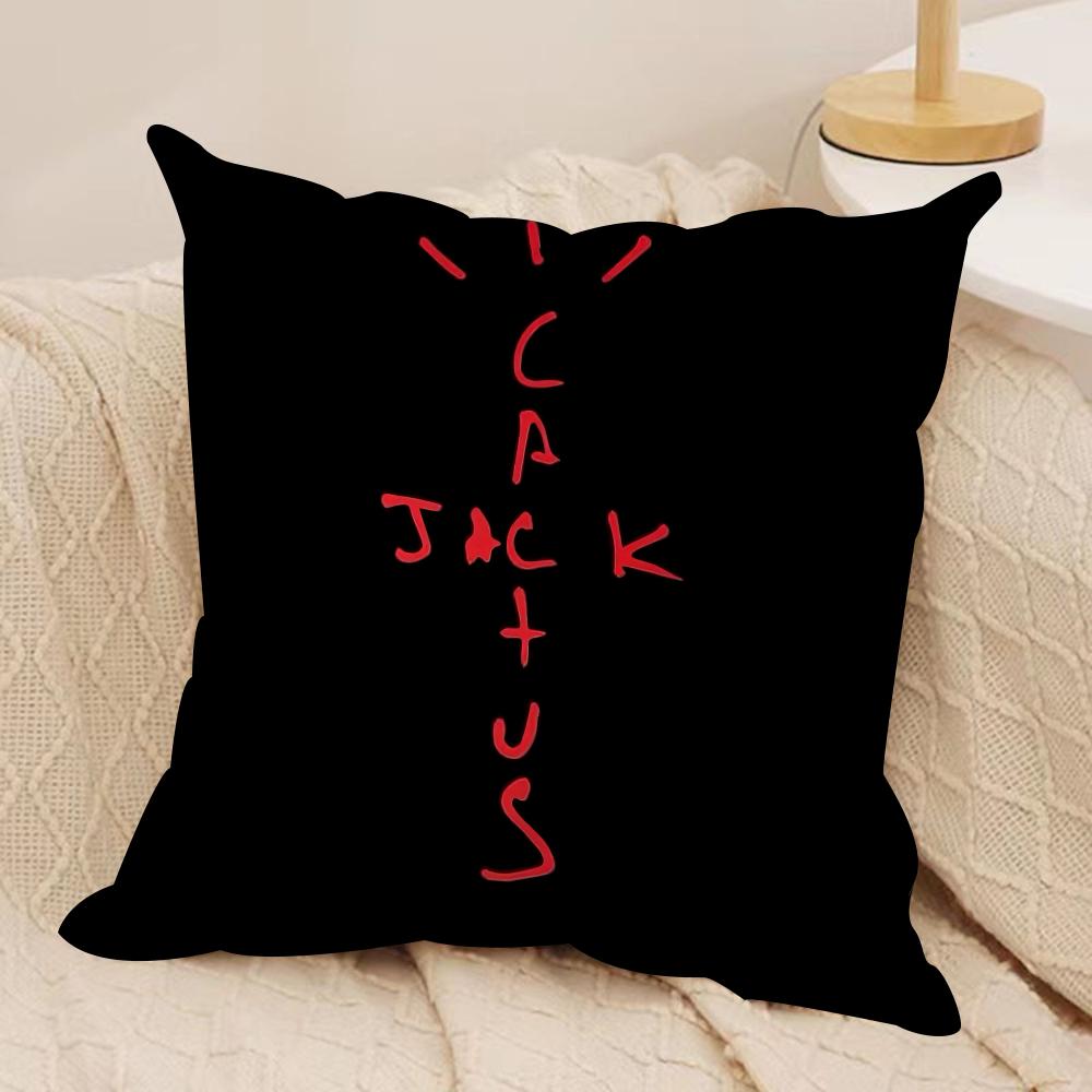 

Cool CCactus JJack Cushion Cover Pillowcase Ultra Soft Skin Friendly Fabric Cloud Like Comfort Concealed Zipper 30x30cm