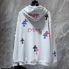 8653 CHROME HEARTS New Spring and Autumn Plus-size Thin Style Classic Style Logo Hooded Sweatshirt for Couples
