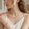 European and American Three-piece Light Luxury Women's Necklace Bracelet Earrings Set