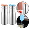 1L Cold Water Kettle with Lid Stainless Steel Water Jug Water Bottle Insulated Kettle for Home Hotel Cafe Restaurant