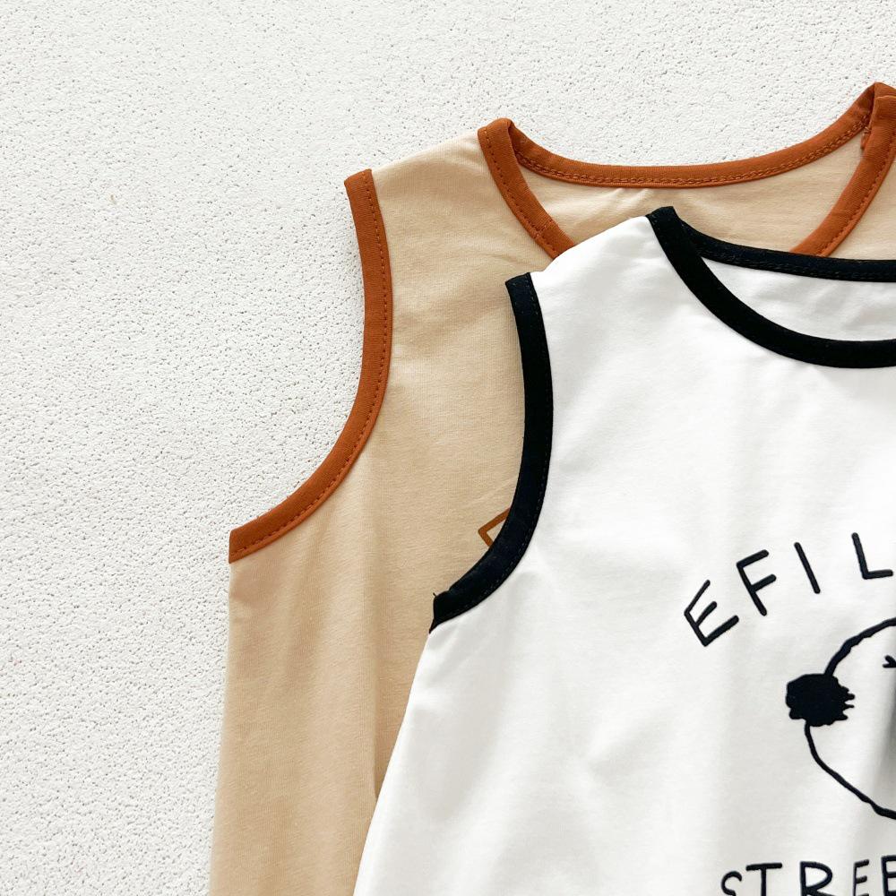 Sleeveless Summer Cartoon Baby Onesie Romper