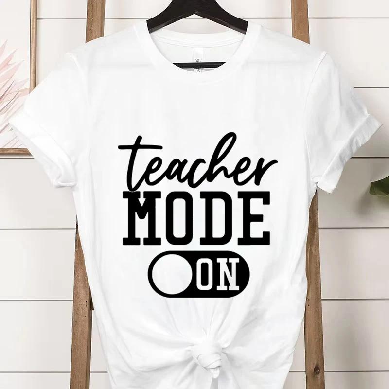 Trendy and fashionable letter printed Tshirt  fashionable and printed casual summer short sleeved round neck Womens Tshirt S