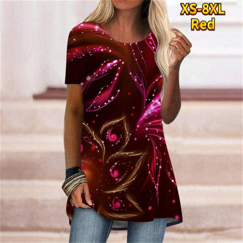 Fashion Cartoon Portrait 3D Print Women T-shirt With O Neck White Short Sleeve Women Clothes Leisure Summer Tops Pullover