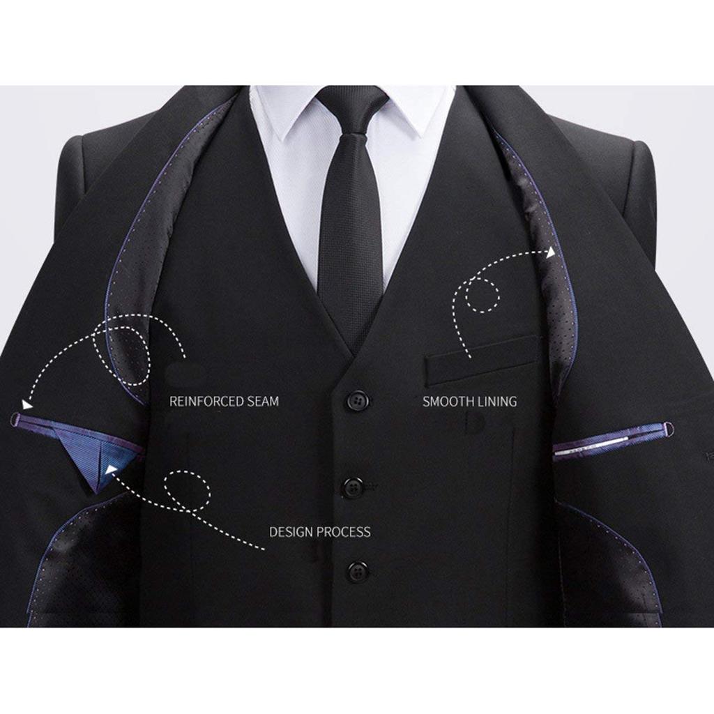 Jacket Business Blazer Suit Tailored 2 Buttons [FOMANSH] Men's
