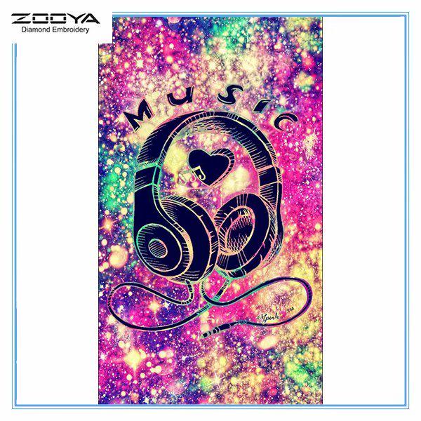 

ZOOYA DIY 5D Полный Круглый Алмазная Картина Вышивка Алмазная Мозаика Музыка Вышивка Крестом Домашний Декор