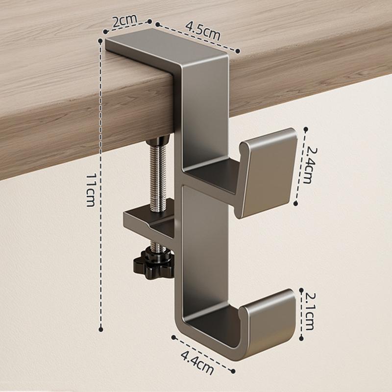 Adjustable Hanging Bag Hook Multi-Functional Table Hook Student Desk Side Hanging Bag Artifact Removable Mobile Handbag Holders