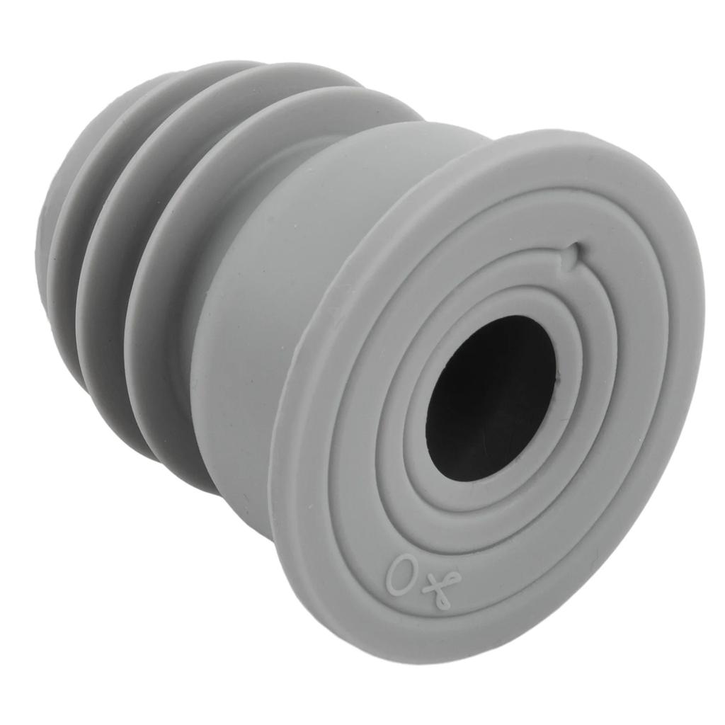 1Pc Sewer Floor Drain Pipe Seal Silicone Washing Machine Drain Pipe Seal Deodorant Seal Pipe Seal Gray For Sink Drains S/M/L