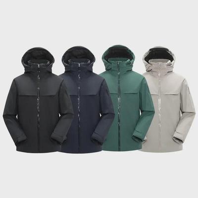 Men's Outdoor Thickened Down Jacket - Fully Enclosed Design for Sports